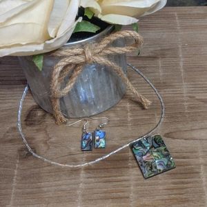 Unique necklace and earrings